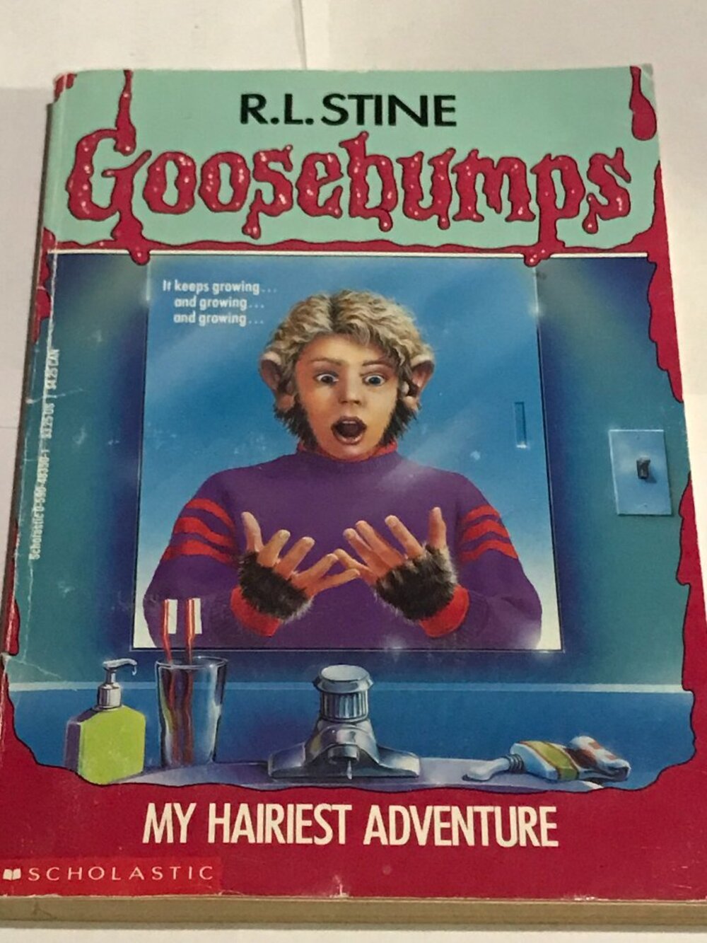 Goosebumps #26 My Hairiest Adventure R L Stine 1st TRUE Print 1994 Book